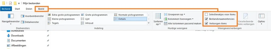Dateinamenerweiterung im Windows Explorer anzeigen