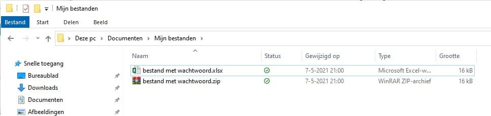 Extensie aanpassen in Windows verkenner