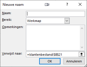 Naam definiëren